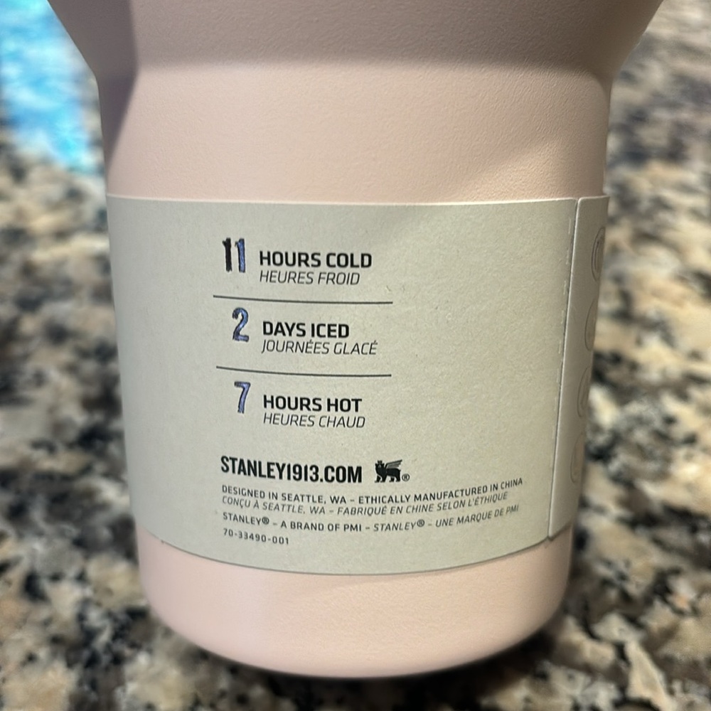 NWT Stanley Quencher H2.0 Tumbler The Flow State” 40oz All Day Hydration Lt Pink - Picture 9 of 10
